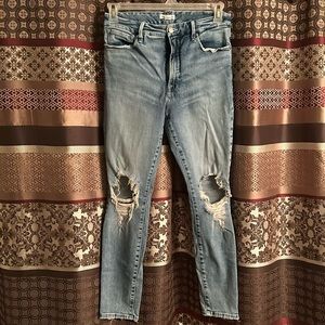 Good American jeans like new worn one time